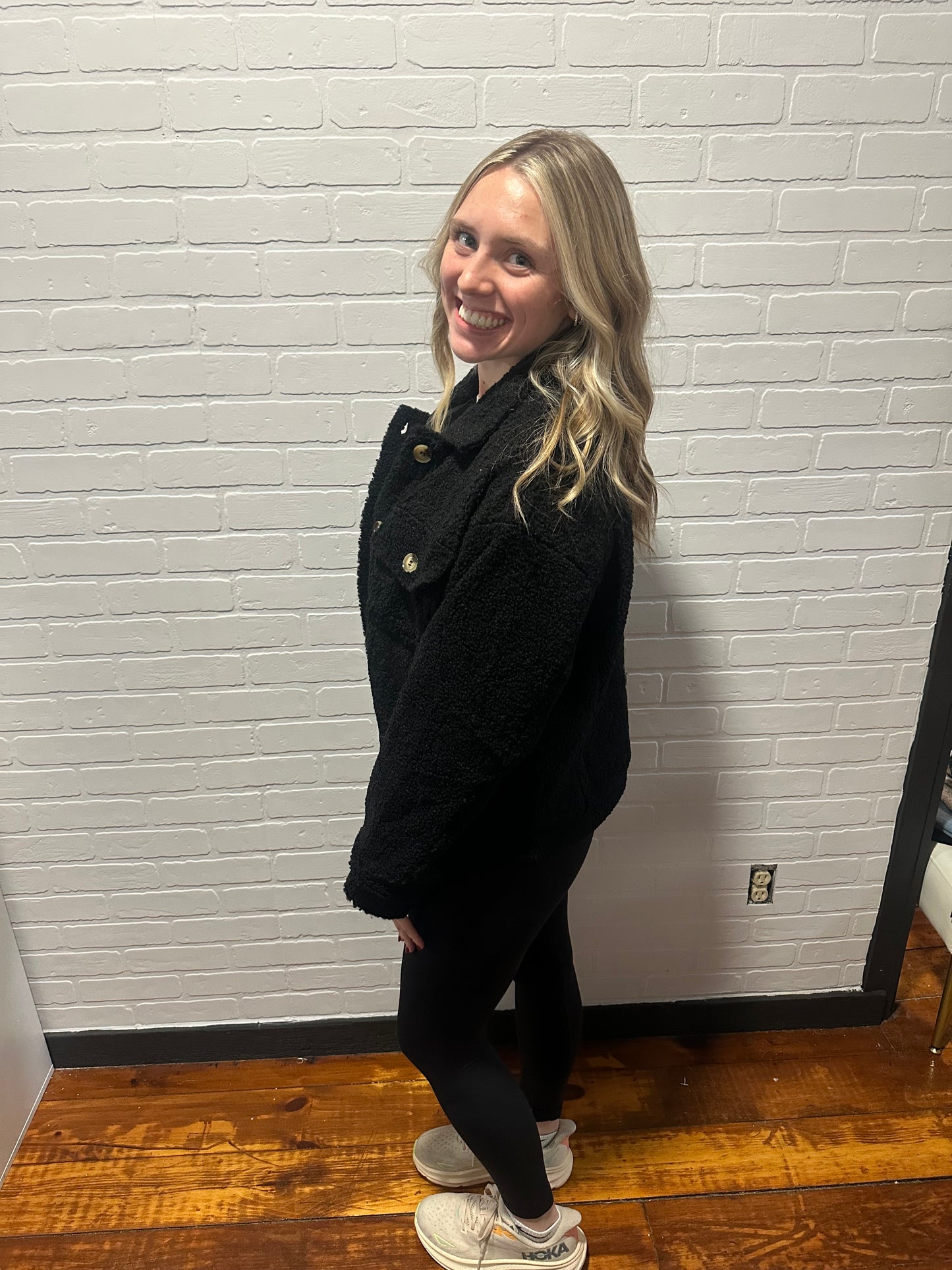 Sherpa Button Front Jacket