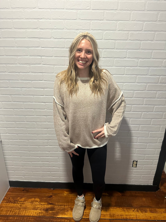 Casual Crew Neck Pullover Sweater