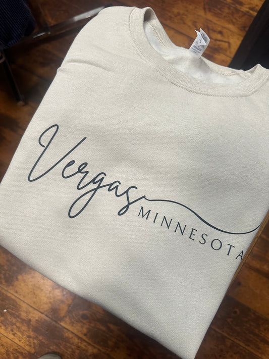 Sandstone & Black Vergas Crewneck