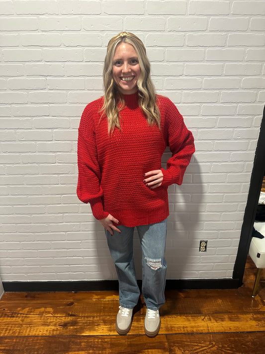 Solid Color Side Split Long Sleeve
