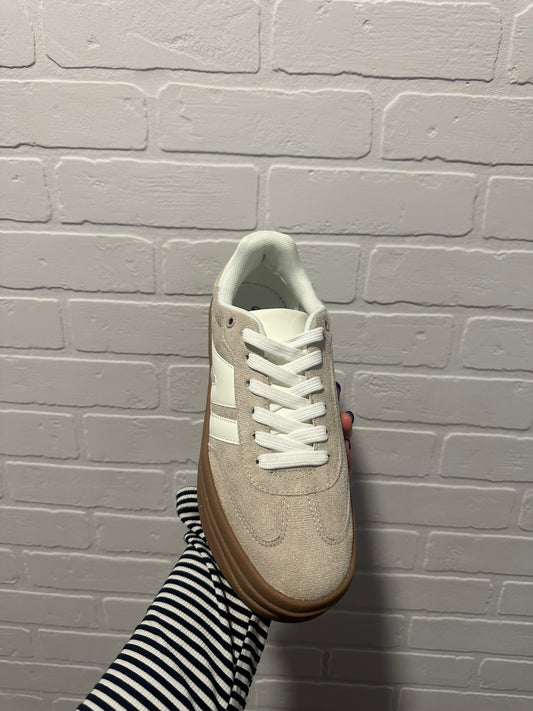 Beige Platform Sneaker