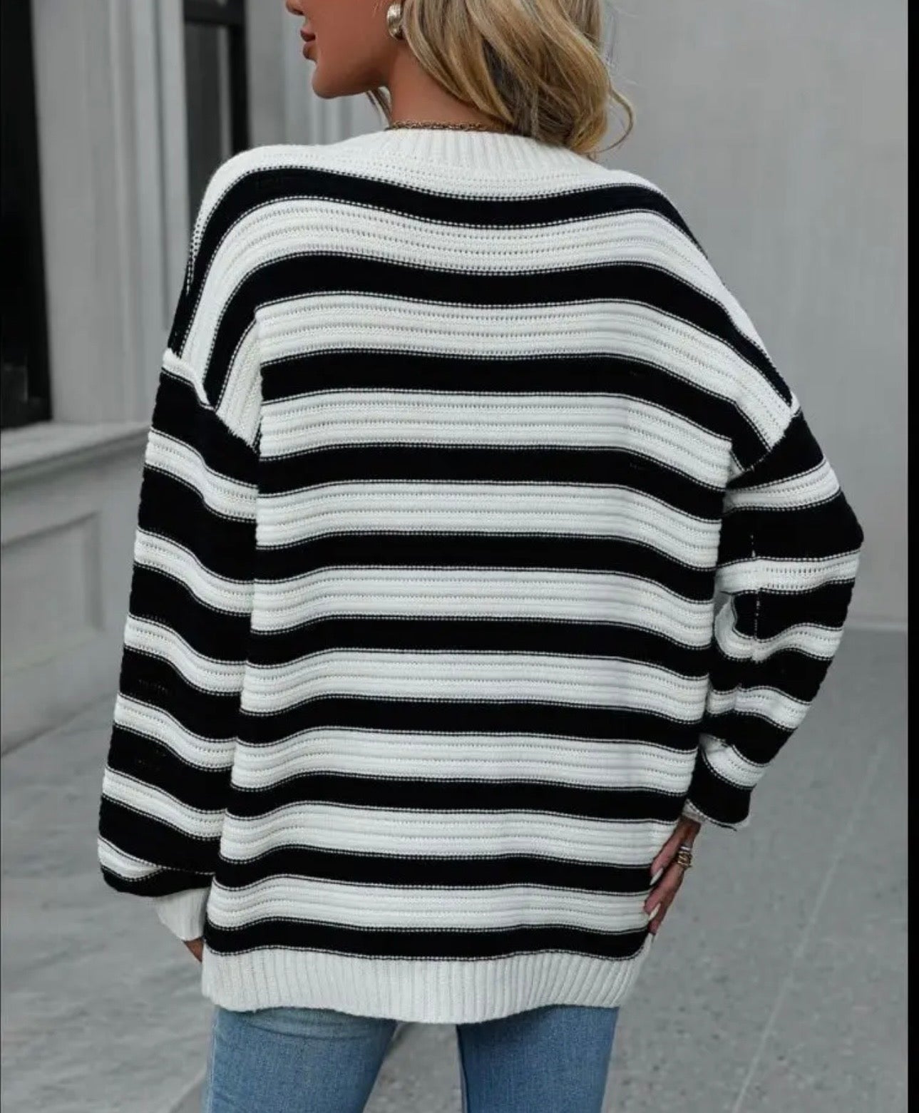 Striped Oversized Sweater