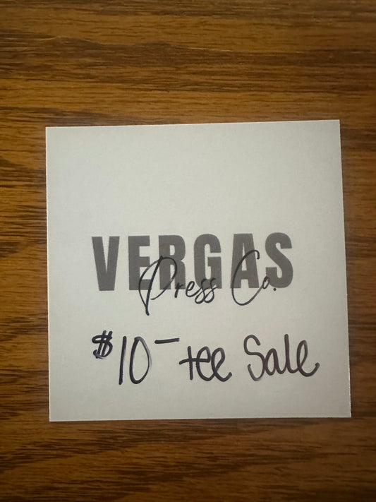 $10 Custom Tee Sale