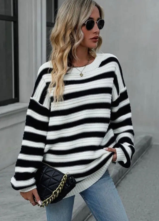 Striped Oversized Sweater